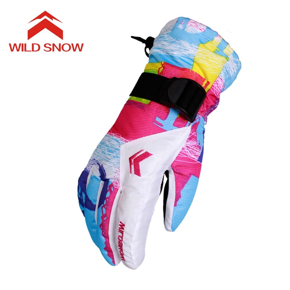 Moufles de Ski chaudes et épaisses en coton pour femmes_1